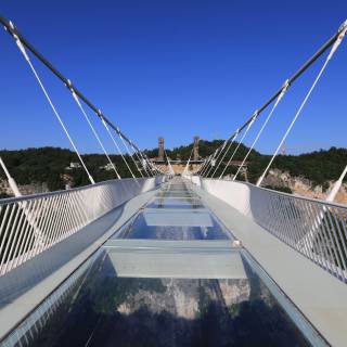 Glass bridge wallpaper