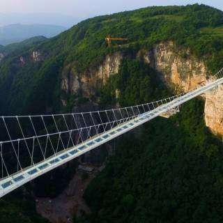 Glass bridge wallpaper