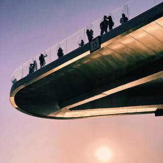 Glass bridge wallpaper