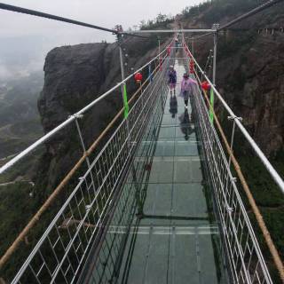 Glass bridge wallpaper