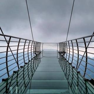 Glass bridge wallpaper