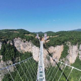 Glass bridge wallpaper