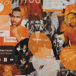Frank Ocean collage wallpaper