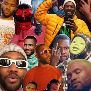 Frank Ocean collage wallpaper