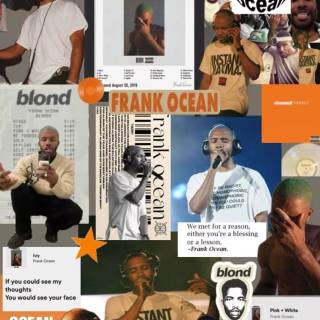 Frank Ocean collage wallpaper