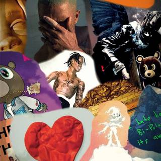 Frank Ocean collage wallpaper