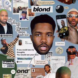 Frank Ocean collage wallpaper