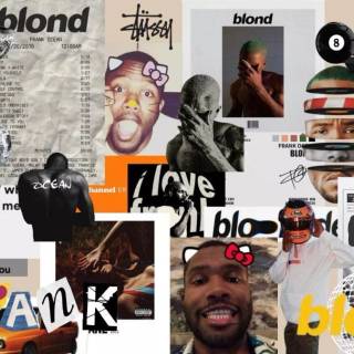 Frank Ocean collage wallpaper