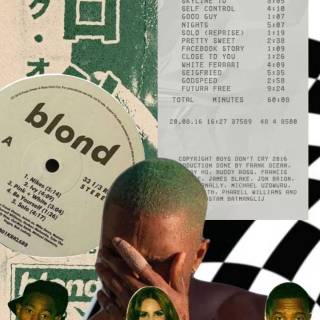 Frank Ocean collage wallpaper