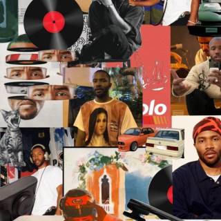 Frank Ocean collage wallpaper