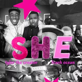 Frank Ocean collage wallpaper