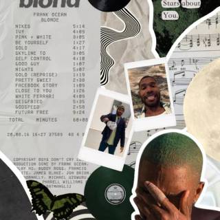 Frank Ocean collage wallpaper