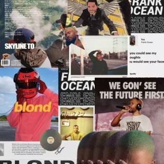 Frank Ocean collage wallpaper