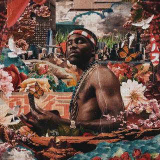 Frank Ocean collage wallpaper