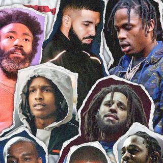 Frank Ocean collage wallpaper