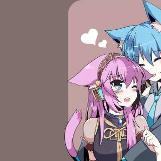Megurine Luka and Hatsune Miku wallpaper