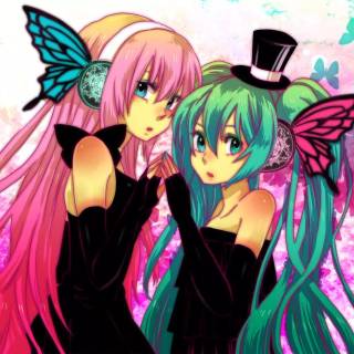 Megurine Luka and Hatsune Miku wallpaper