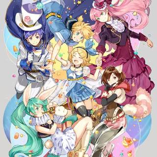 Kagamine Rin and Hatsune Miku wallpaper