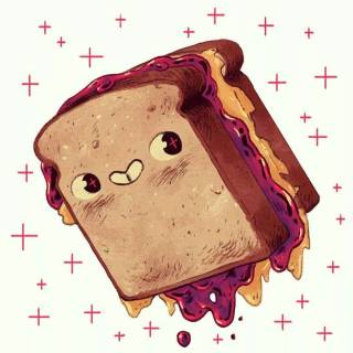 Peanut butter and jelly sandwich wallpaper