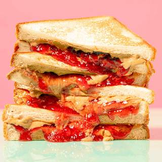 Peanut butter and jelly sandwich wallpaper