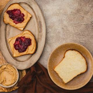 Peanut butter and jelly sandwich wallpaper