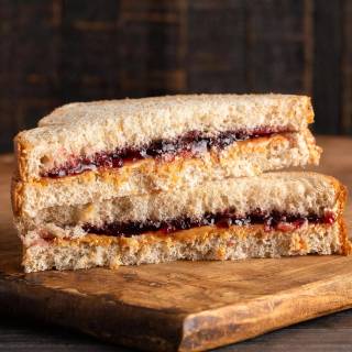 Peanut butter and jelly sandwich wallpaper