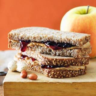 Peanut butter and jelly sandwich wallpaper