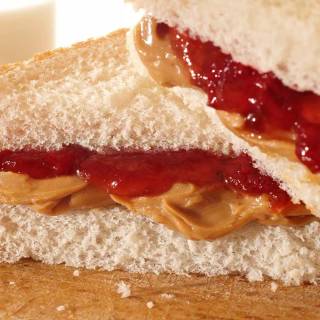Peanut butter and jelly sandwich wallpaper