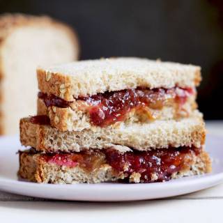 Peanut butter and jelly sandwich wallpaper