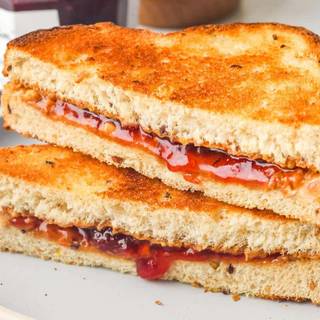 Peanut butter and jelly sandwich wallpaper
