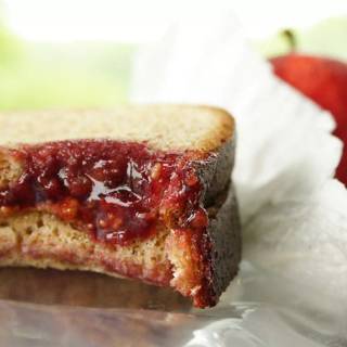 Peanut butter and jelly sandwich wallpaper