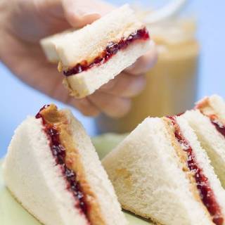 Peanut butter and jelly sandwich wallpaper