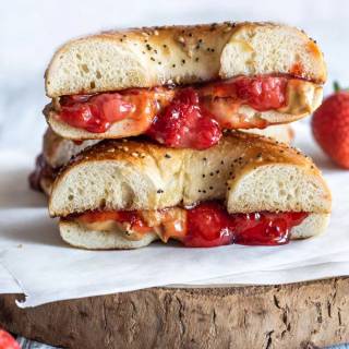 Peanut butter and jelly sandwich wallpaper