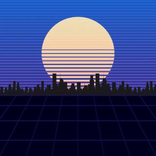 Simple retro wallpaper