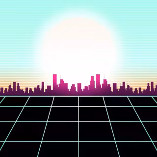 Simple retro wallpaper