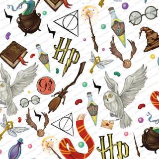 Harry Potter pattern wallpaper