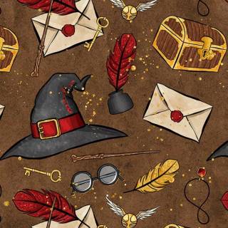 Harry Potter pattern wallpaper