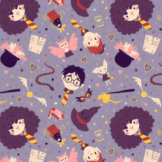 Harry Potter pattern wallpaper