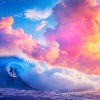 Surfing wallpaper