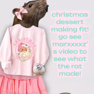 Preppy rat wallpaper