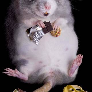 Preppy rat wallpaper