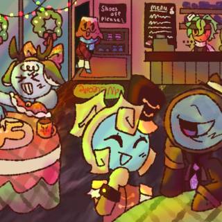 Dandy's World Christmas wallpaper