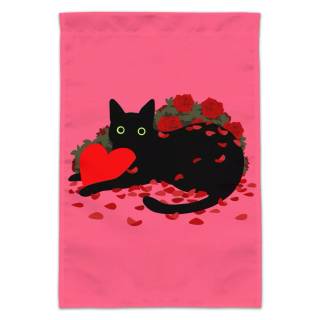 Black cat Valentines wallpaper