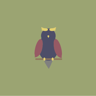 Minimalist owl wallpaper