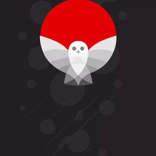 Minimalist owl wallpaper