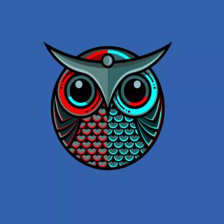 Minimalist owl wallpaper