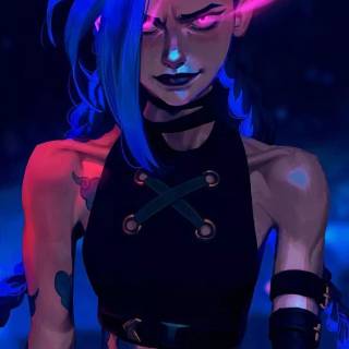 Jinx 4k phone wallpaper