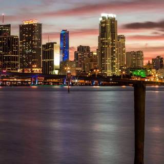 Miami city phone wallpaper