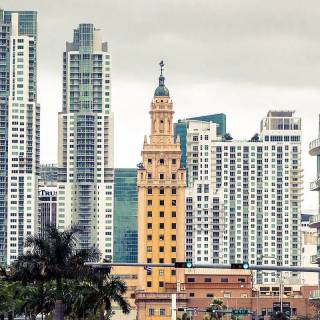 Miami city phone wallpaper