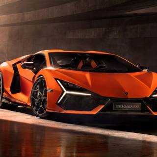 Orange car 4k wallpaper